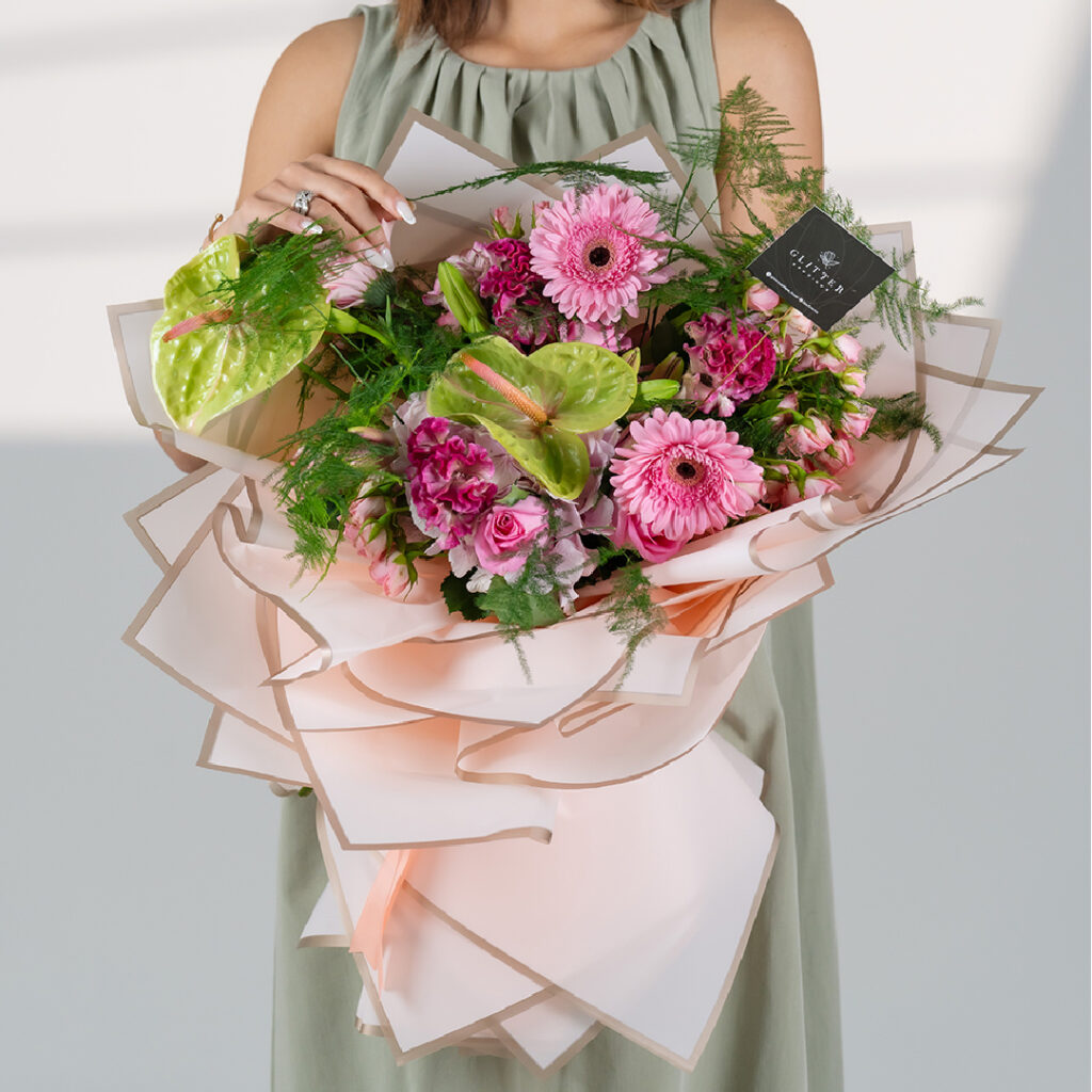 Glitter Bouquet 40, Congrats Flower Bouquet