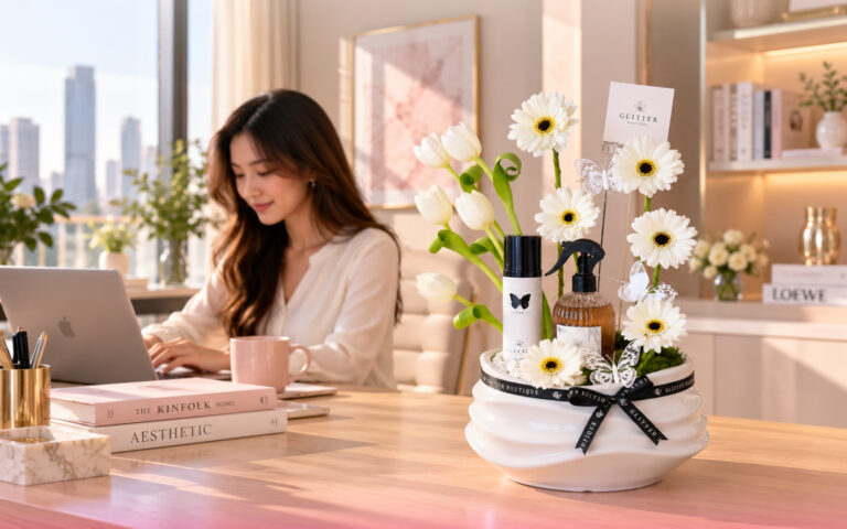 Flower and perfume gift arrangements in Ajman