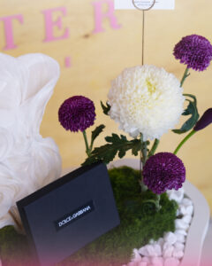 Flower and perfume gift arrangements